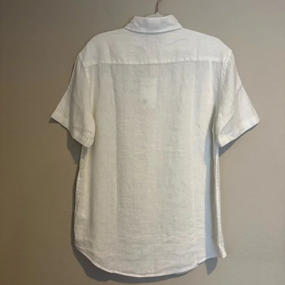 Quince 100% European Linen Short Sleeve Shirt - Picture 6 of 8